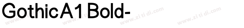 GothicA1 Bold字体转换